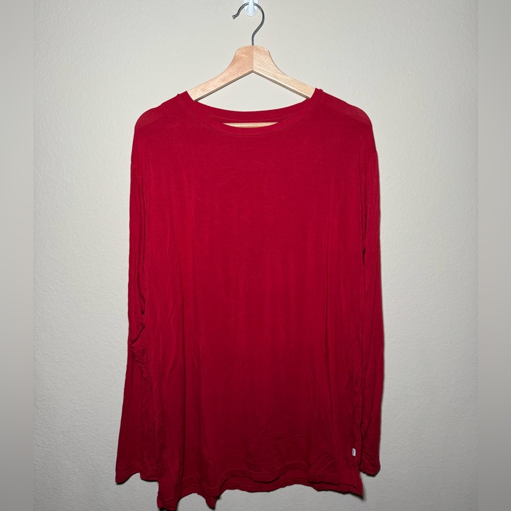 Little Sleepies Men’s XL Red Long Sleeve Crew Neck Holiday PJ Top